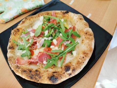  pizza con la rucola.