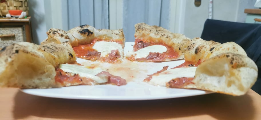 Pizza fatta in casa con lievito di birra