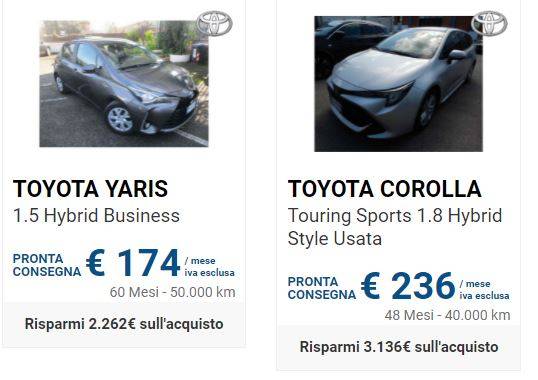Noleggio auto 50 euro al mese