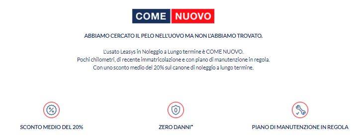 Noleggio auto usate lungo termine 100 euro al mese