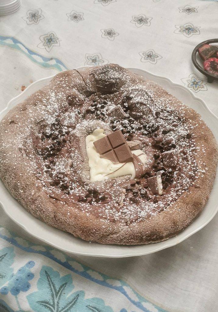 Pizza alla nutella fatta in casa