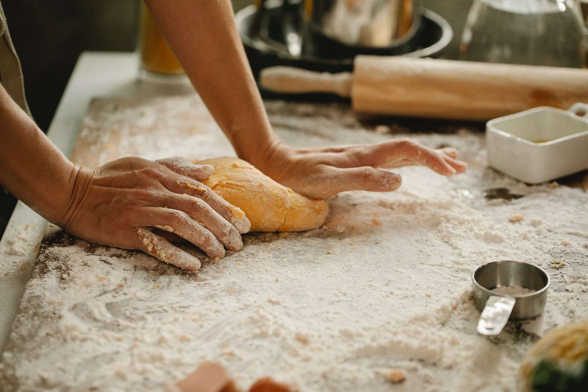 Impastare pane con planetaria