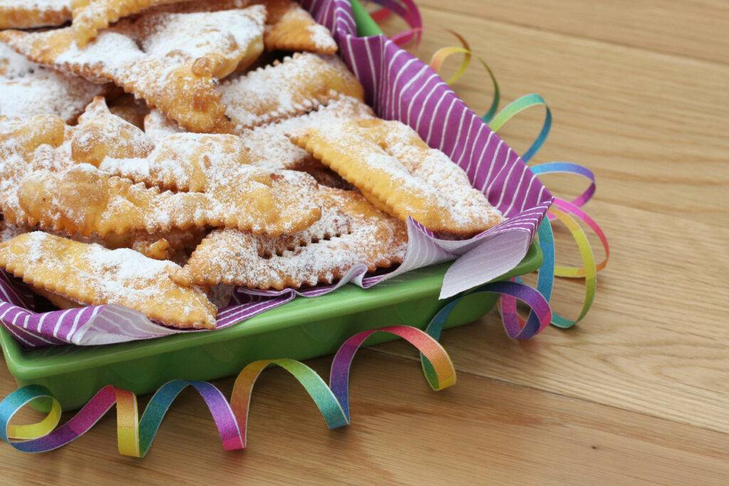 CHIACCHIERE di carnevale al FORNO fatte in casa